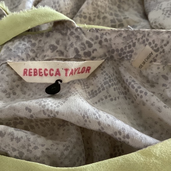 ❌SOLD❌Rebecca Taylor 100% Silk Sleeveless Flowy Dress🤍⭐️🤍 - Picture 3 of 15